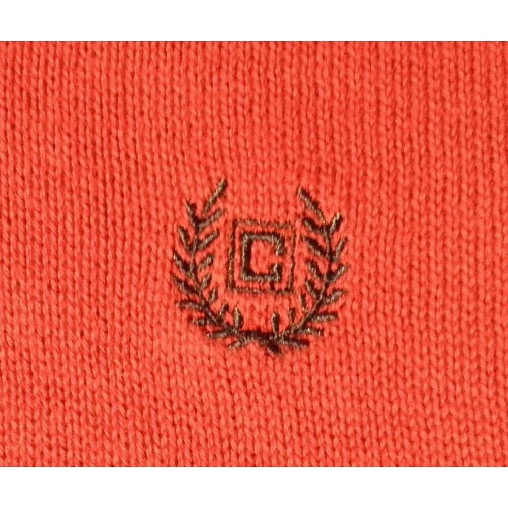 Chaps Sweater Vest Red 100% Cotton Preppy Grandpa Teacher Men's Size Medium - Picture 4 of 7